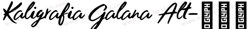 Kaligrafia Galana Alt字体转换